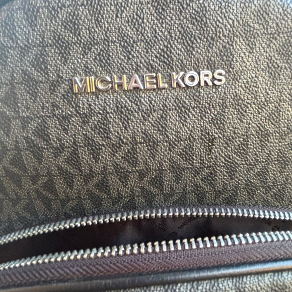 Michael Kors Abbey Large Black Logo Backpack - Picture 7 of 7